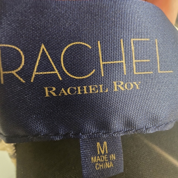 NWT Rachel Roy Striped Off-Shoulder Dress - Picture 4 of 6